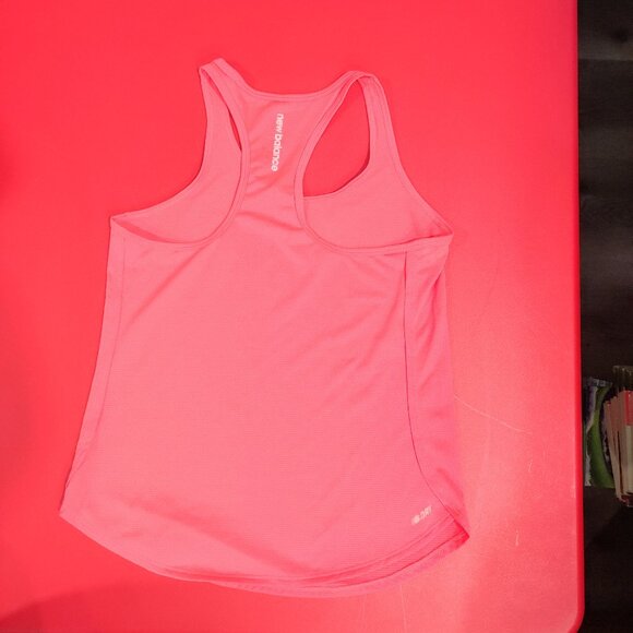 New Balance salmon pink racer back athletic tank top women's size XS - Picture 3 of 8